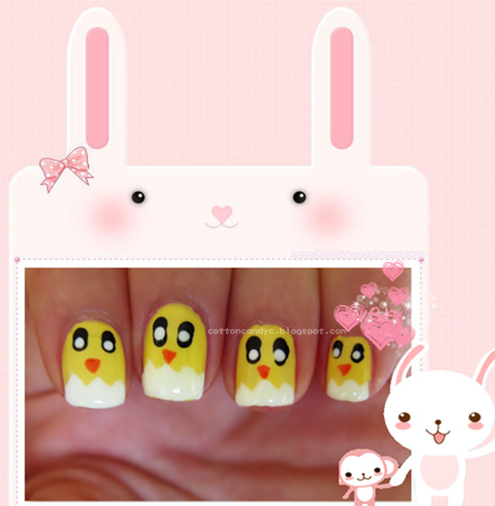 cute easter chick nail art how to tutorial 00.jpg